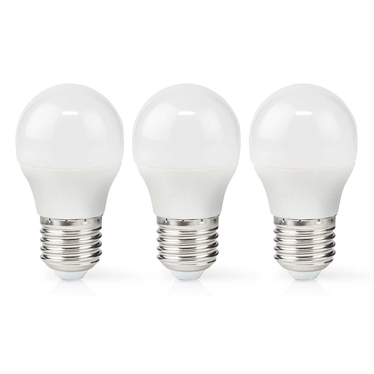 Nedis G45 LED Bulb with E27 Cap, 470 Lumen, 4.9W Energy Efficient Warm White Light 2700K, Frosted Cover, Retro Style