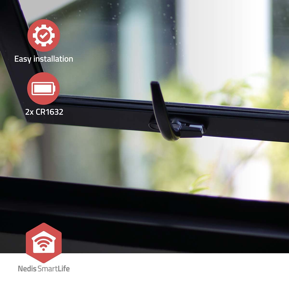 Nedis SmartLife Door Window Sensor | Zigbee 3.0 | Battery Powered | Android™ / IOS | White
