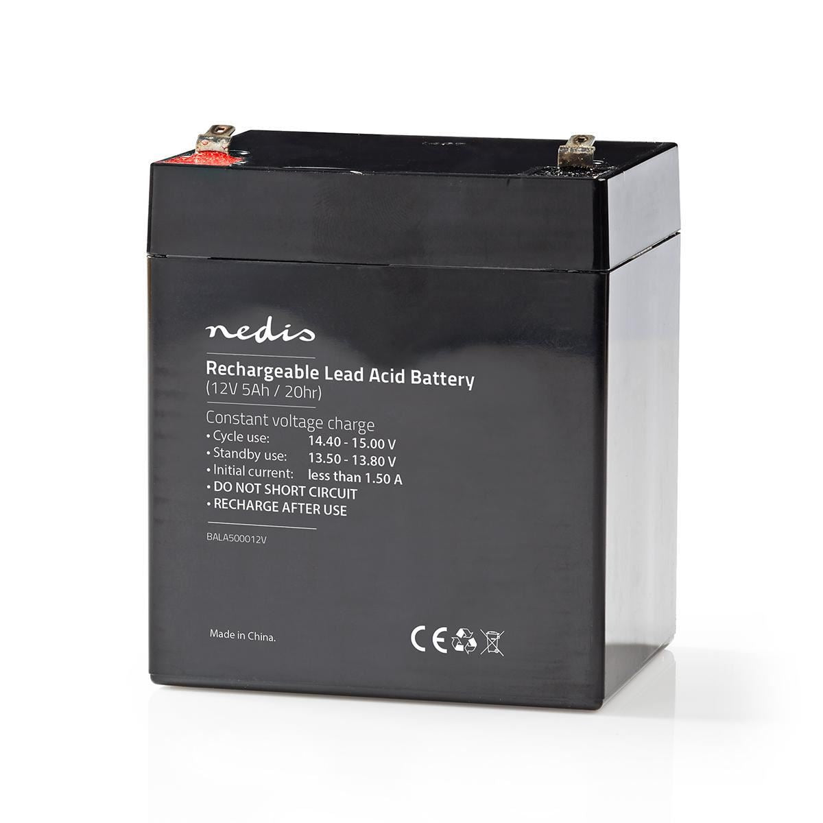 Nedis Battery | Lead-Acid | Rechargeable | 12 V | 5000 mAh