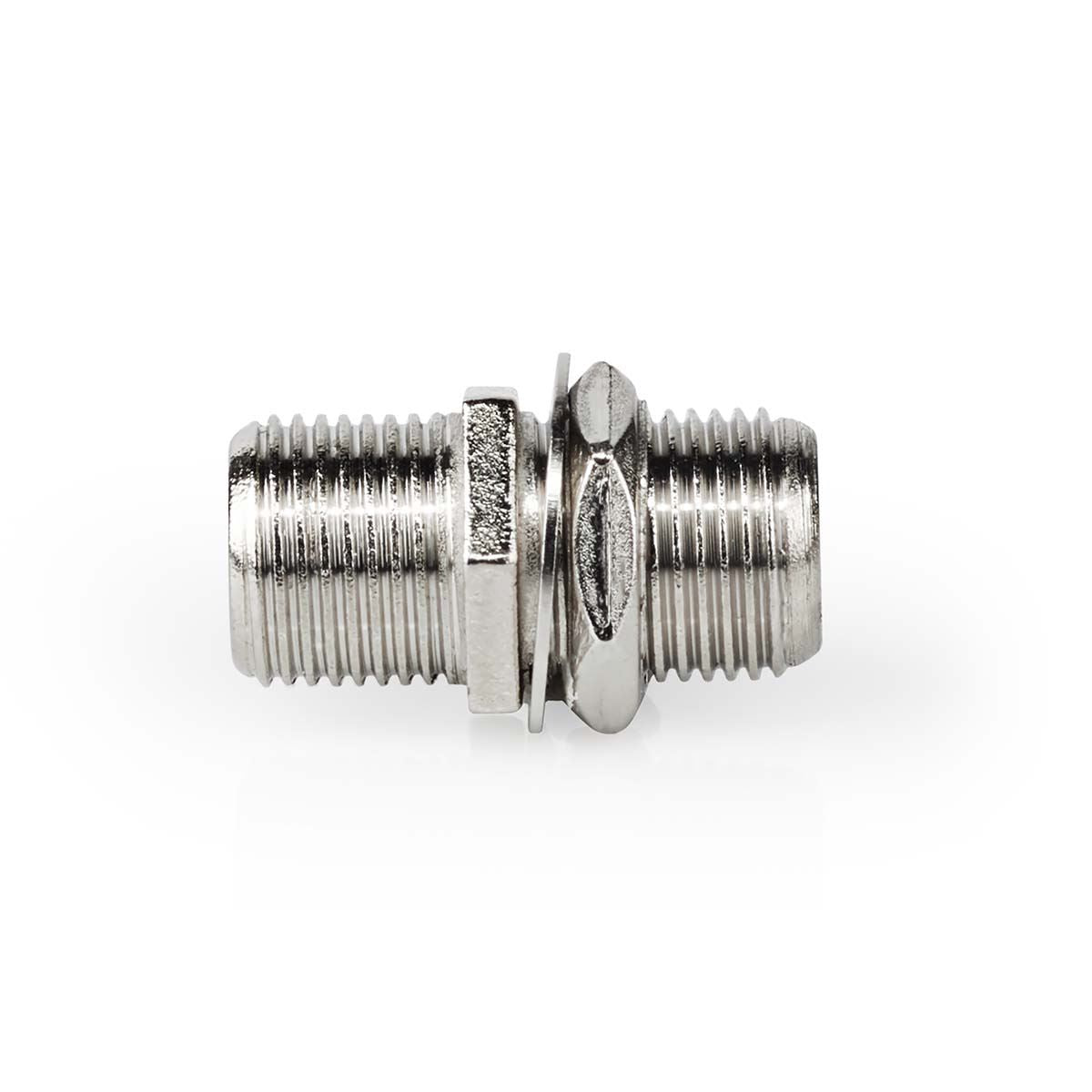 Nedis Satellite & Antenna Adapter | F Female | F Female | Nickel Plated | 75 Ohm | Straight | Metal | Silver | 1 pcs | Box