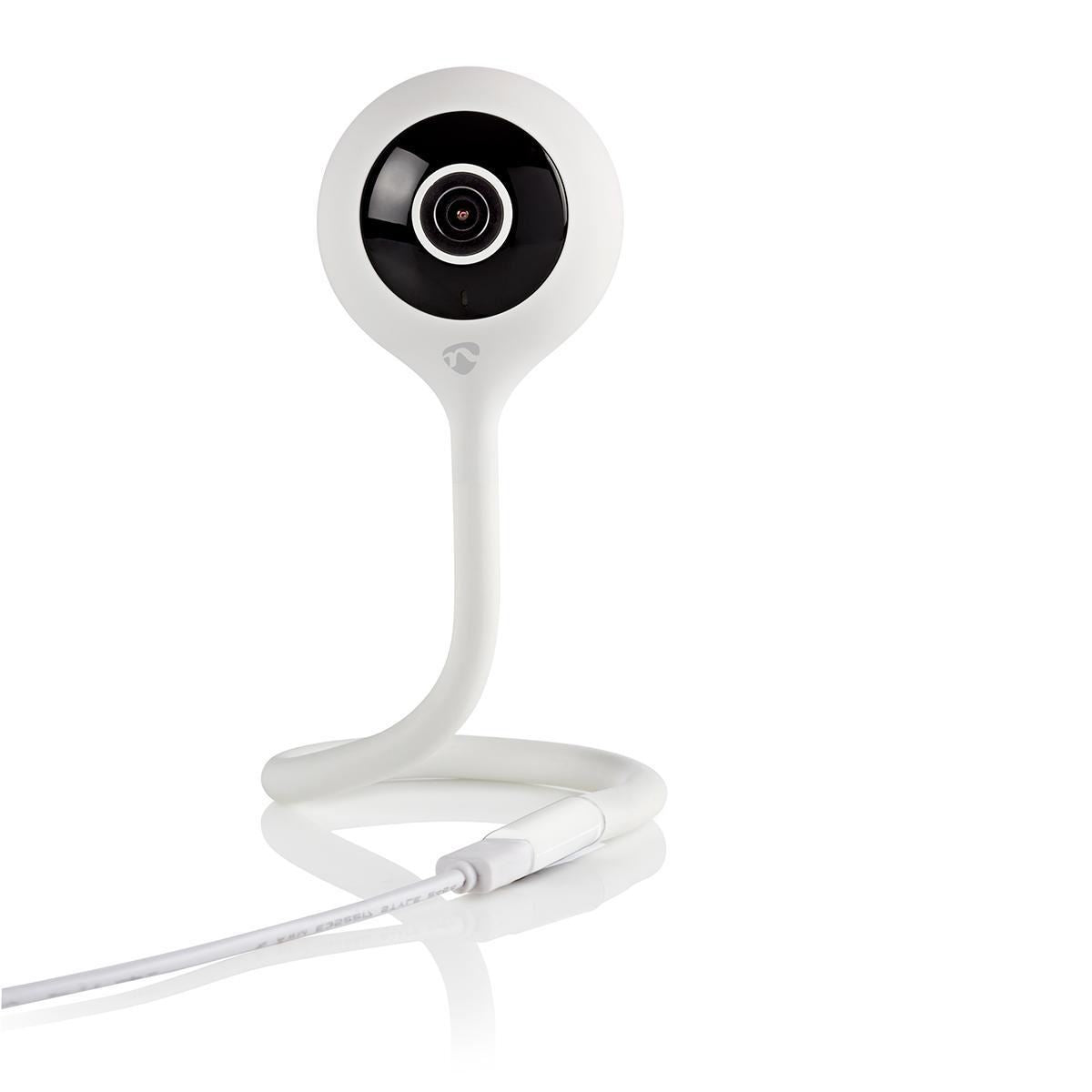 Nedis SmartLife Indoor Camera | Wi-Fi | Full HD 1080p | Cloud Storage (optional) / microSD (not included) | With motion sensor | Night vision | White