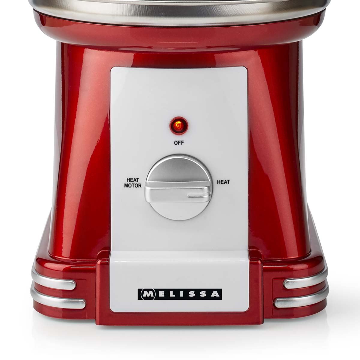 MELISSA Chocolate Fountain, Retro 3 Tier Table Top Machine with 500ml Capacity, Heat & Motor Settings, 90W - Red/White