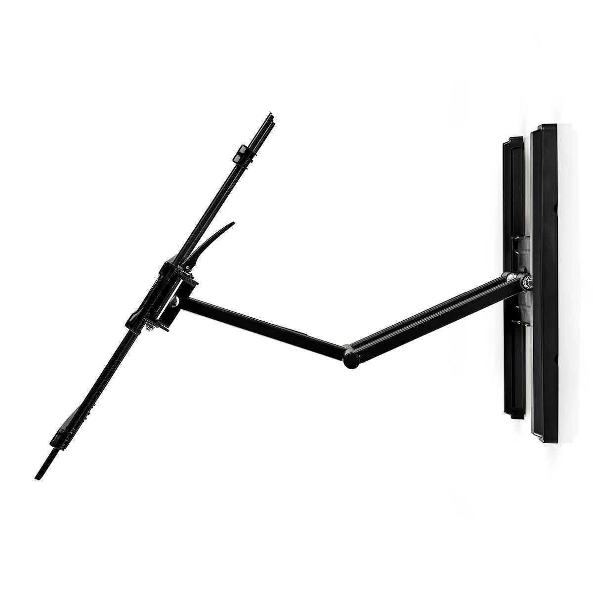 Nedis Full Motion TV Wall Mount | 37 - 80 " | Maximum supported screen weight: 50 kg | Tiltable | Rotatable | Minimum wall distance: 70 mm | Maximum wall distance: 650 mm | 3 Pivot point(s) | Steel | Black