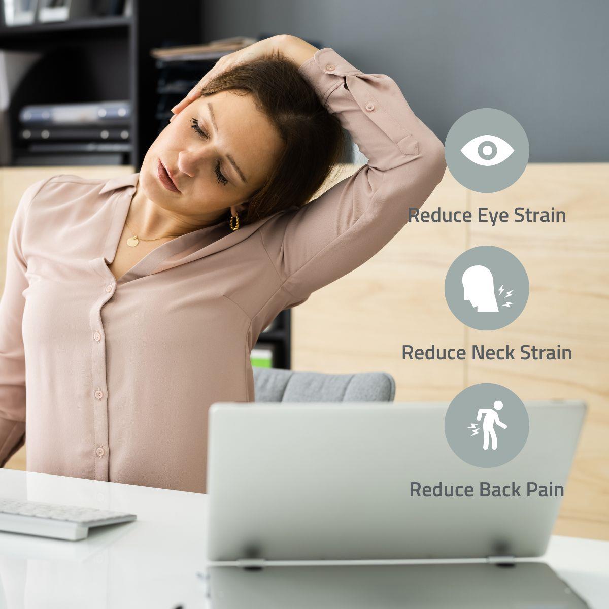 Nedis Copy Holder | Clip | Suitable for paper size: A4 | Adjustable Angle / Full Motion | Swivel angle: 360 °