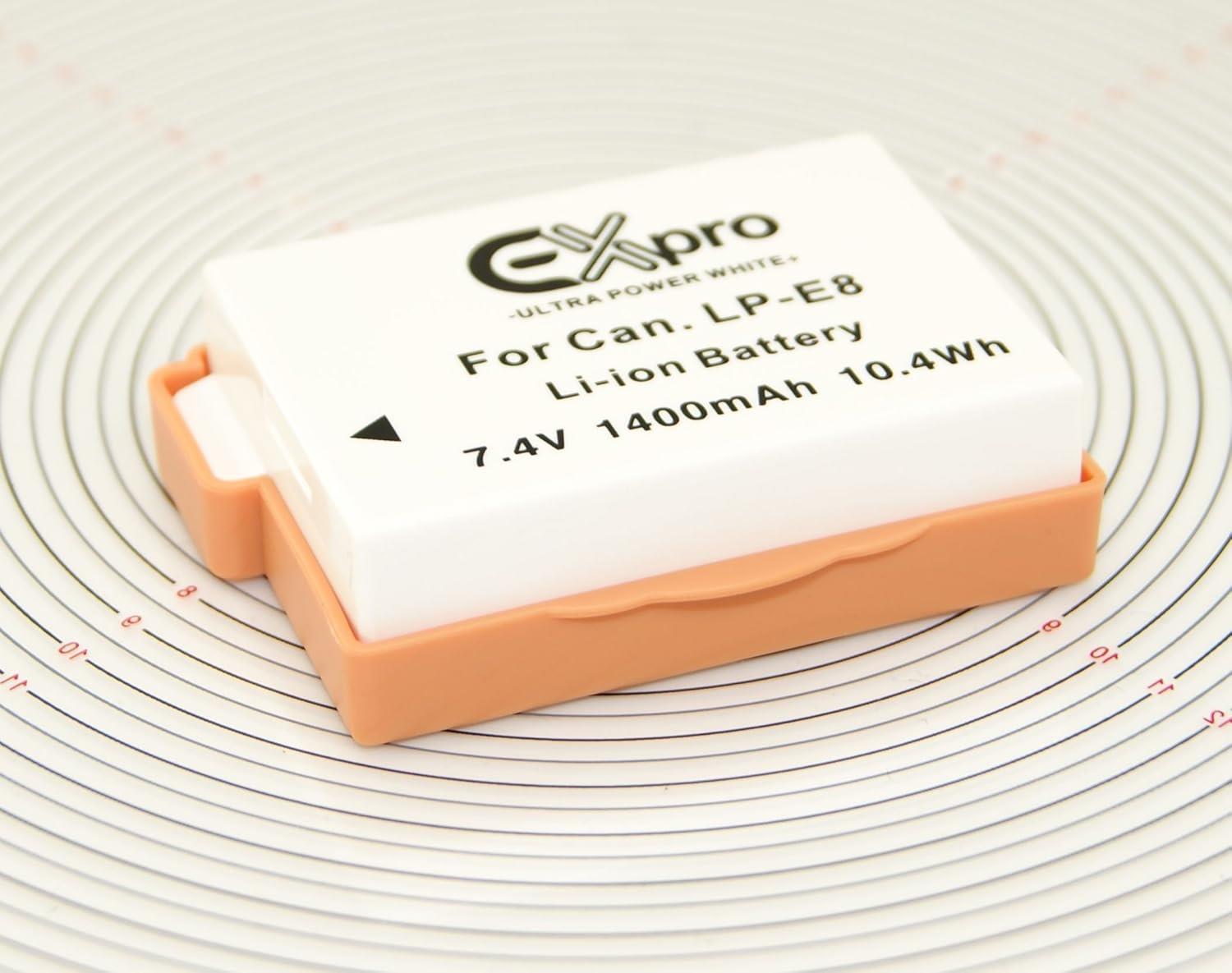 Ex-Pro Canon LP-E8, LP E8, LPE8 Canon White Series Li-on Digital Camera Battery