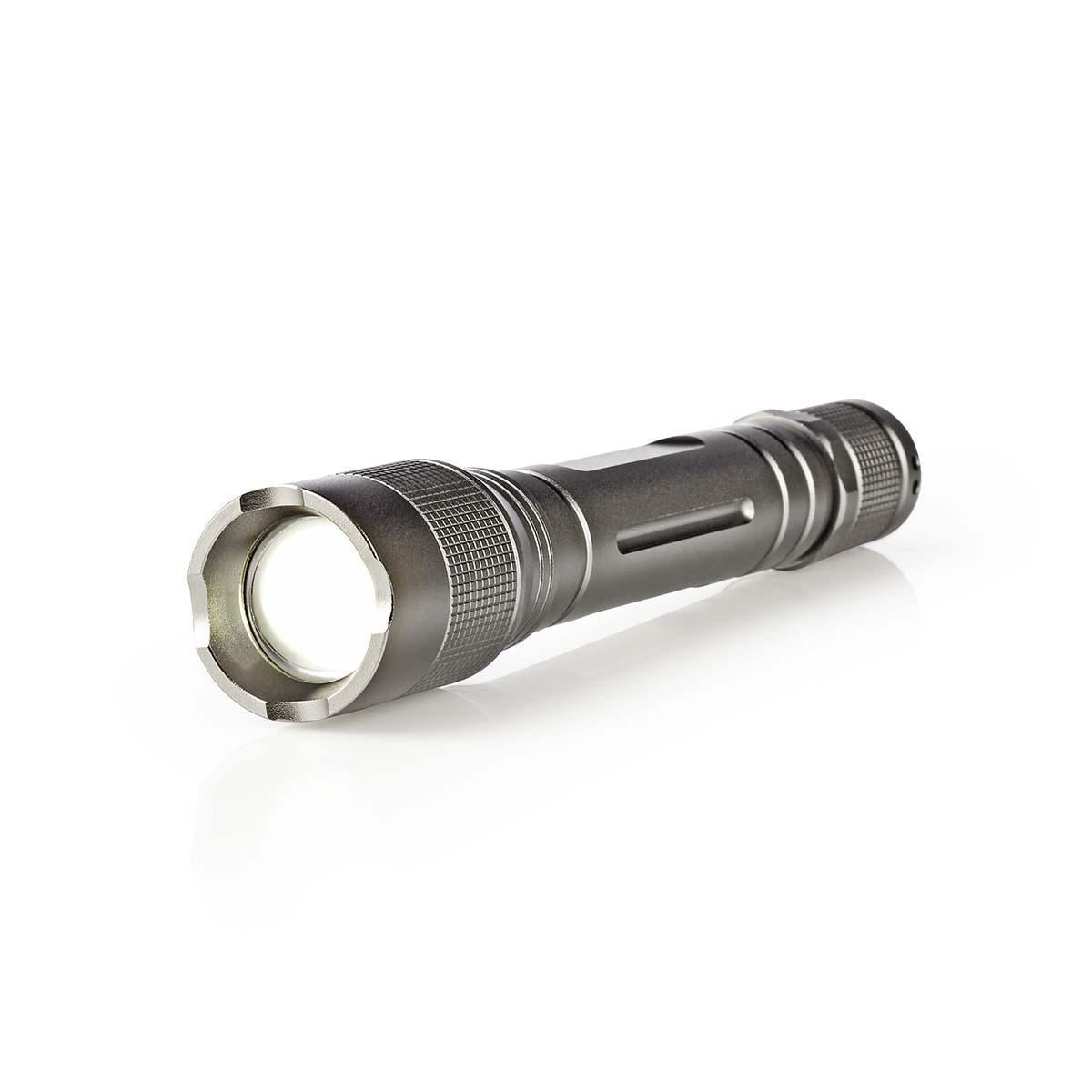 Nedis LED Torch | Battery Powered | 4,5 V | 3 W | 2x AA | Batteries included | Rated luminous flux: 150 lm | Light range: 120 m | Beam angle: 46.1 ° | 10000 Switching Cycles