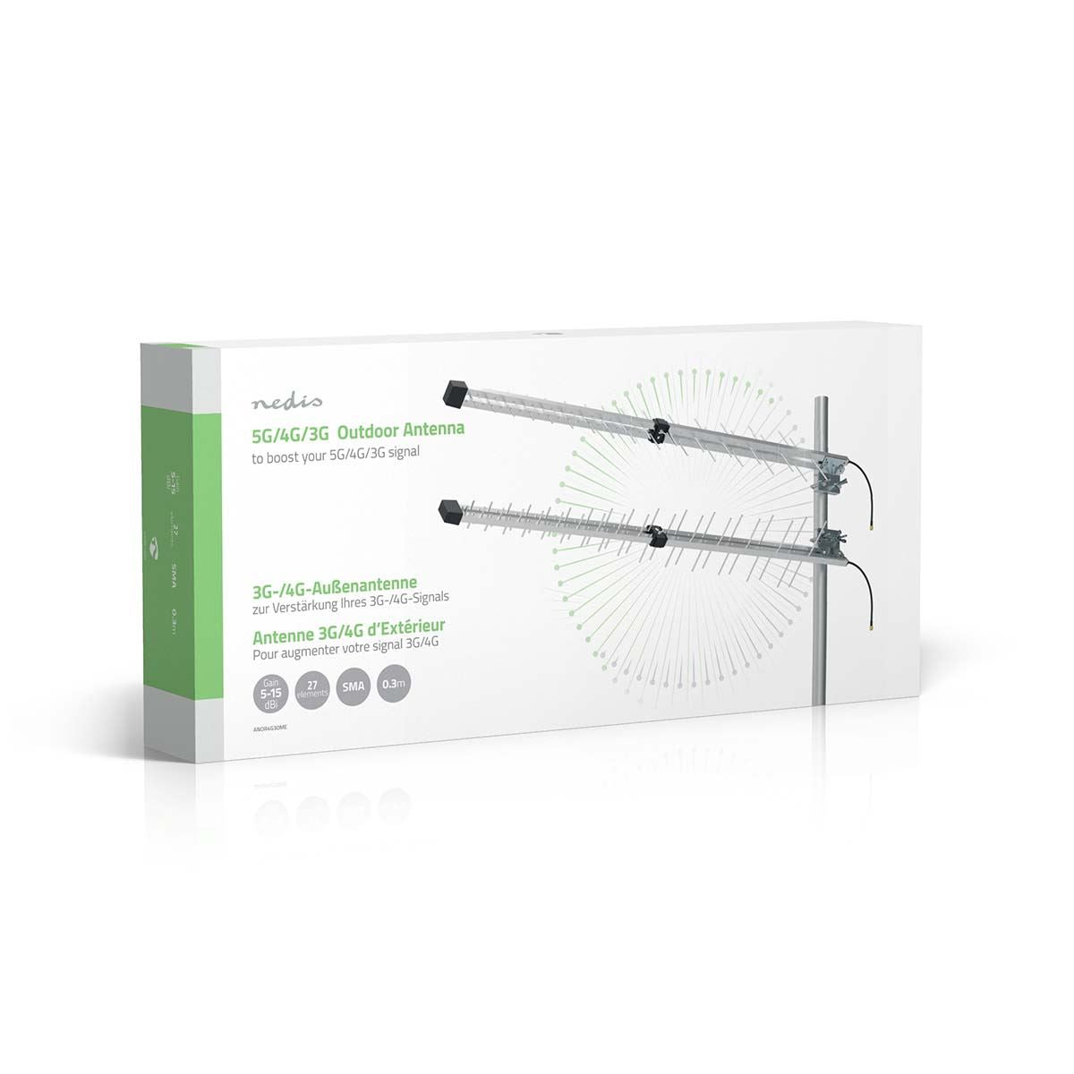 Nedis 3G 4G LTE Outdoor Antenna Aeriel Ariel Arial 15dBi  698-960MHz / 1710-2700MHz