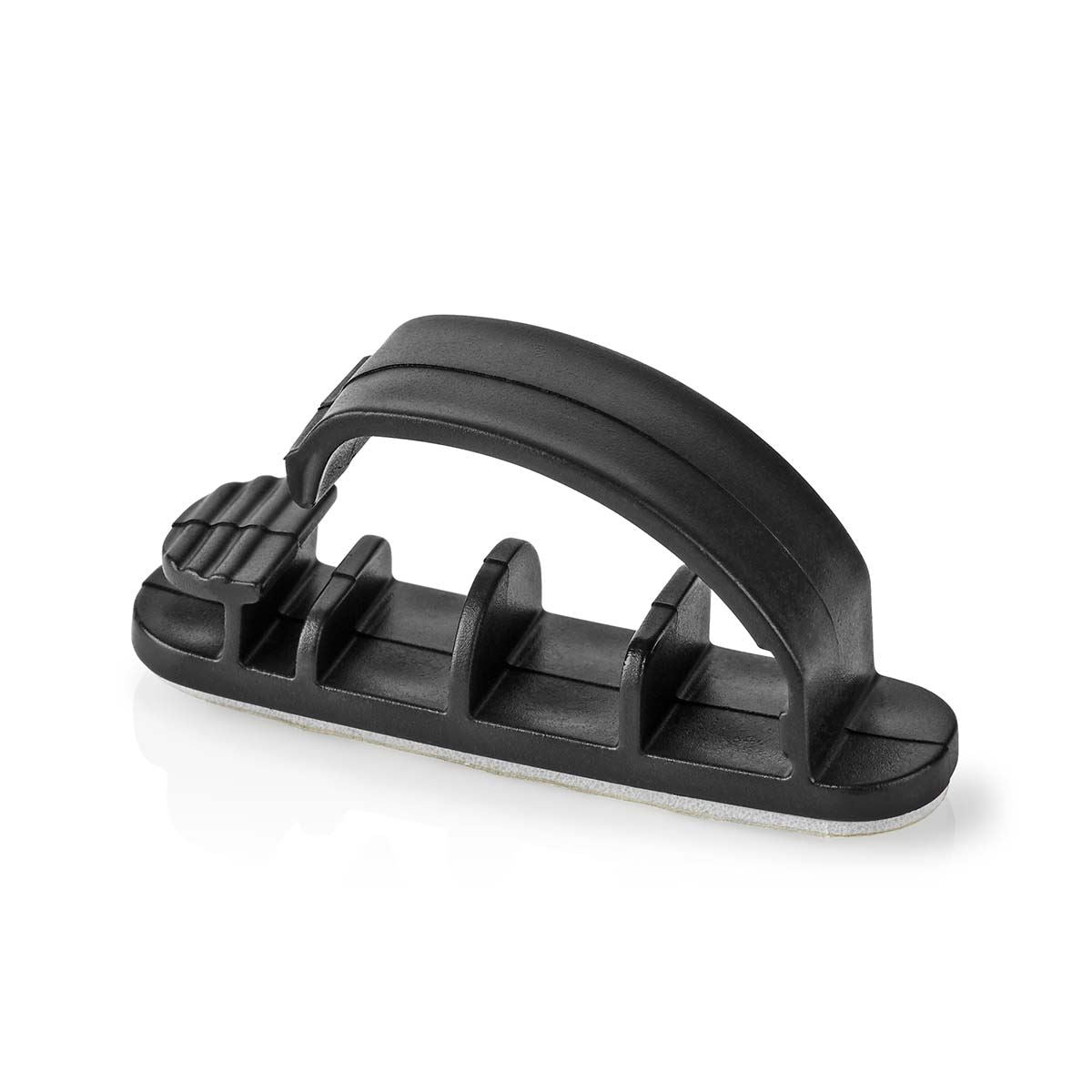 Nedis Cable Management | Cable Clip | Locked | 3 pcs | Number of slots: 3 Slots | Maximum cable thickness: 7.5 mm | Polypropylene | Black