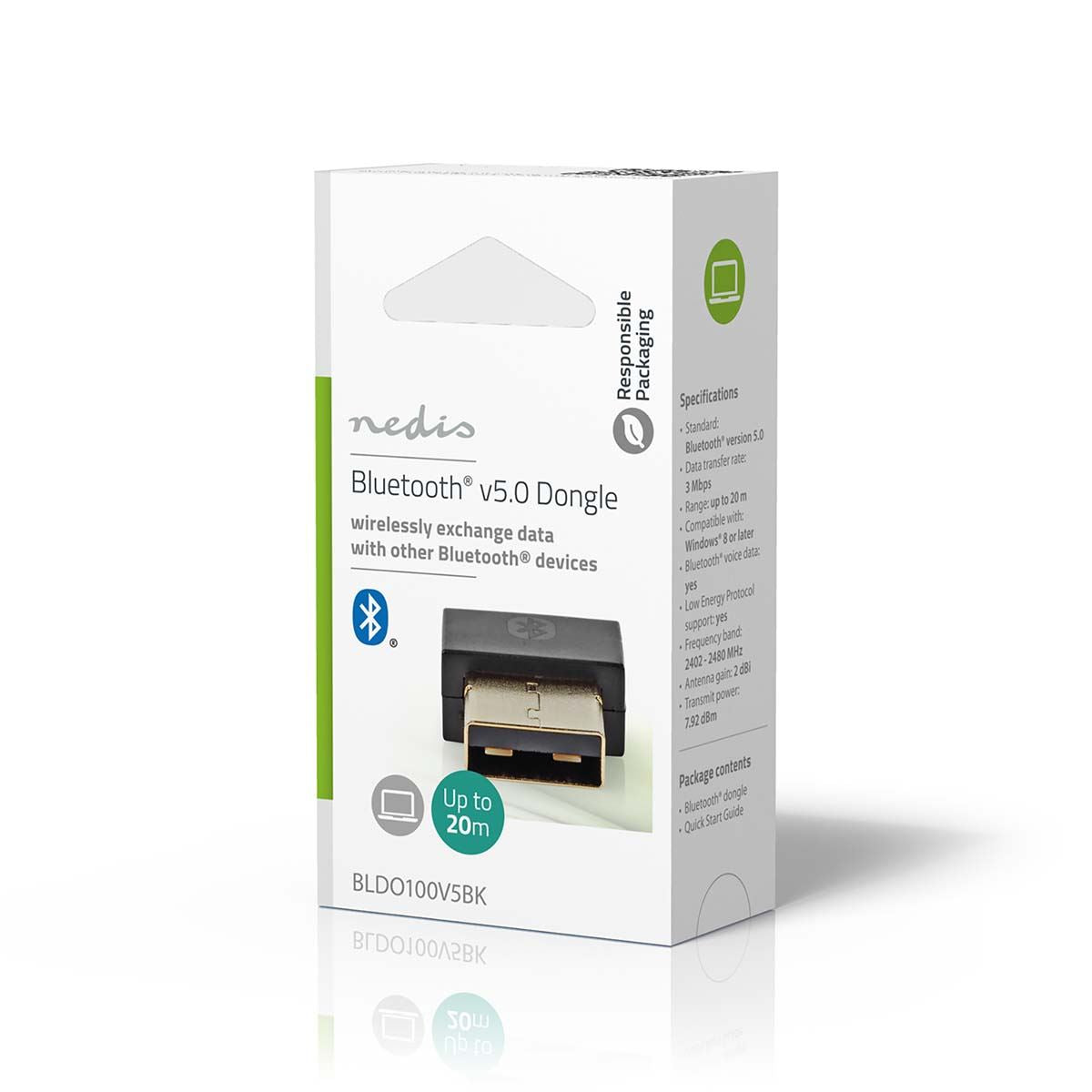 Nedis Bluetooth® Dongle | 5.1 | Bluetooth / USB | 20 m