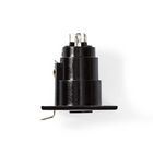 Nedis XLR 3 Pin Panel Connector | Straight | Female | Nickel Plated | Chassis | Cable input diameter: 5.0 mm | Metal | Black | 1 pcs | Polybag