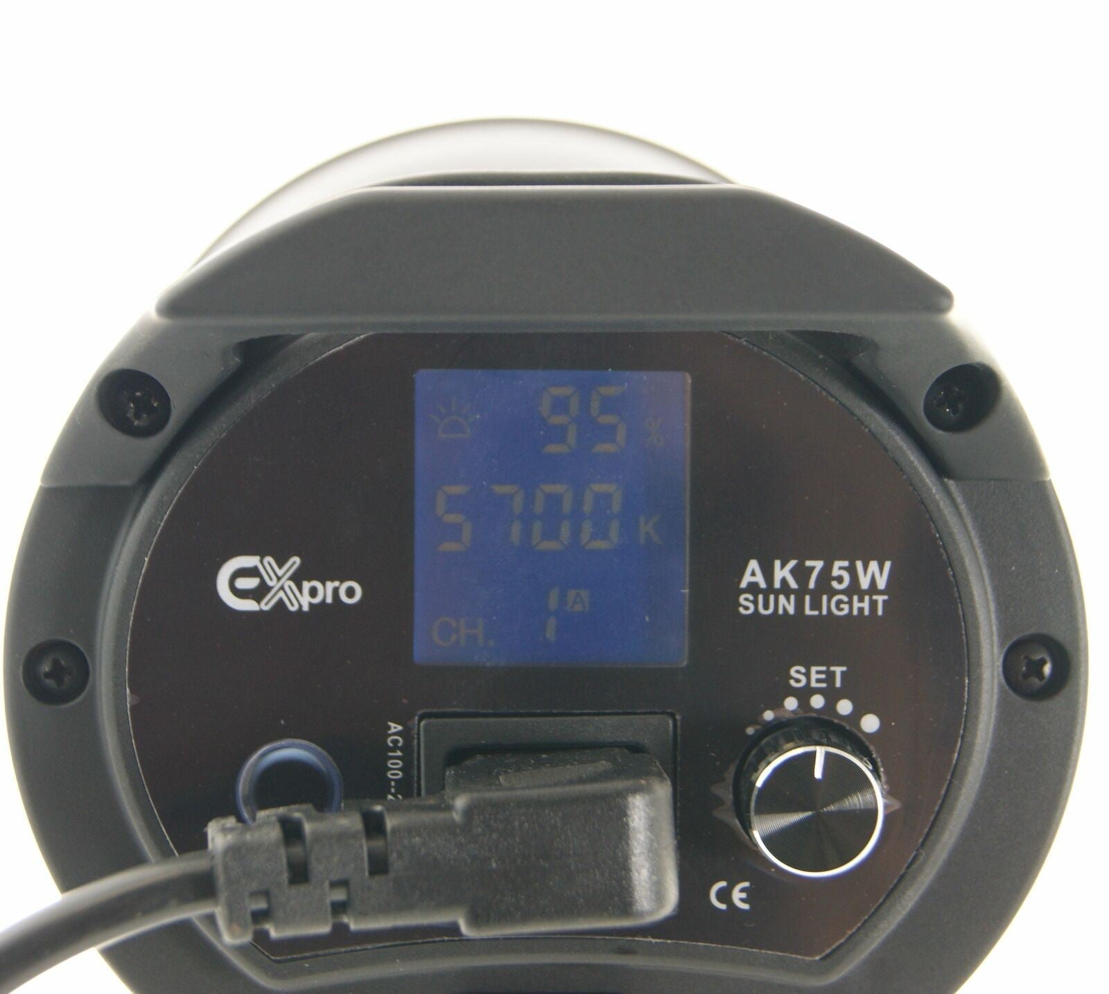 Ex-Pro LED-AK75W 5700K 200K LED Video Light with Bowens Mount Continous Light - 75w 7500lm - Wireless Remote Version