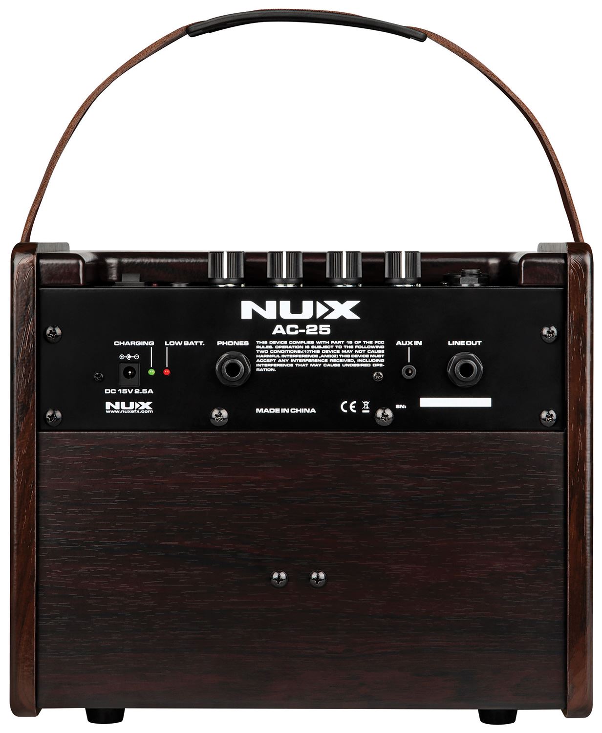 Nu-x AC-25 Portable Acoustic Guitar 25w Amplifer with Bluetooth