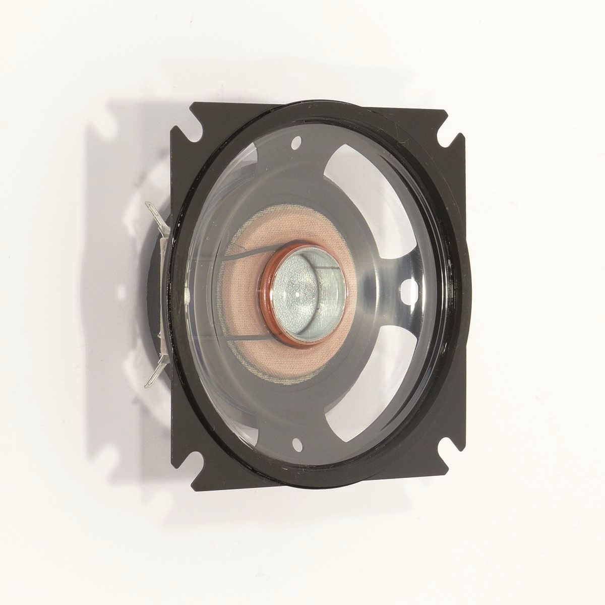 Visaton SL87 WPM 4 Ohm waterproof 8 cm (3.3") fullrange speaker with a transparent plastic cone and rubber sealing ring