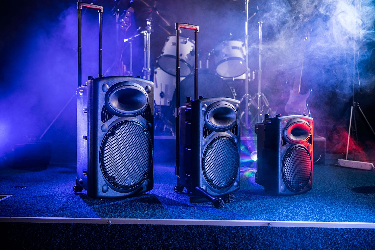 QTX QR QR10 300W 10" Series Passive Moulded PA Speaker Boxes