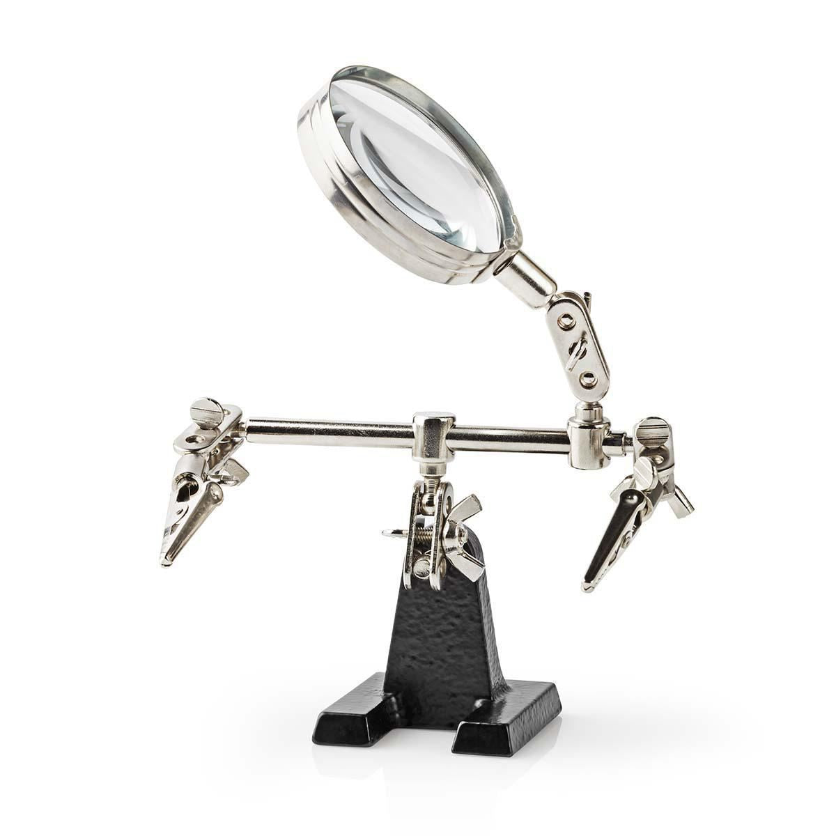 Nedis Helping Third Hand with Magnifier | Crocodile clips | Silver