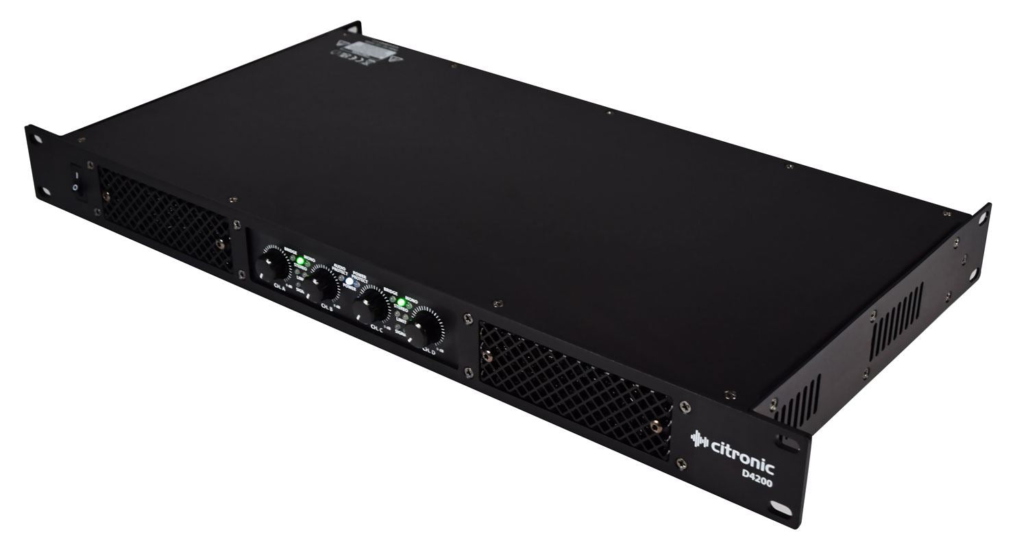 Citronic D-series Quad Power Amplifiers - D4200 4 x 200Wrms