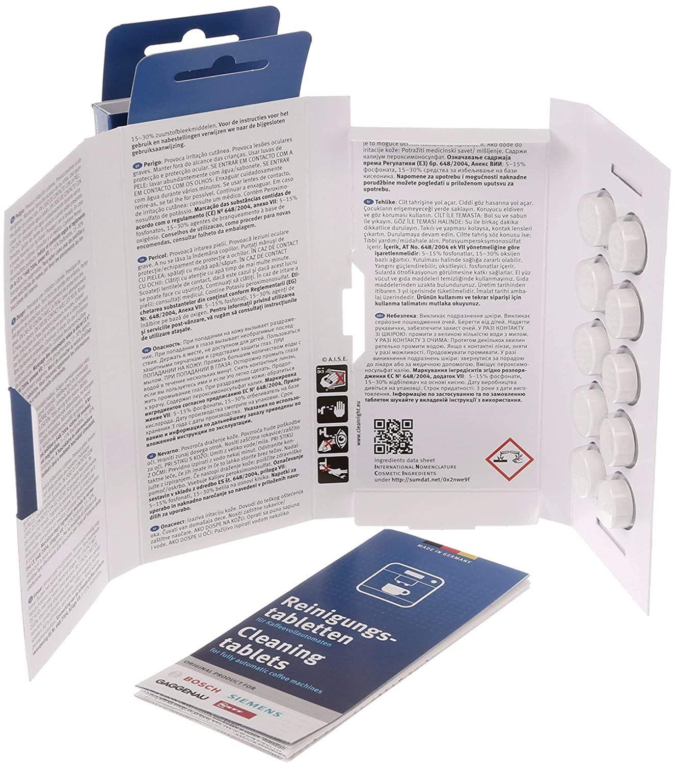 Bosch Cleaning tablets for Coffee machines - 2x10 pcs