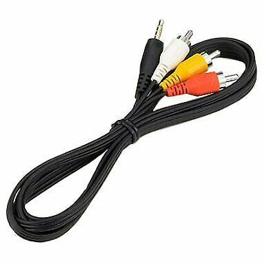 Ex-Pro 0.25m 3.5mm 4 Pole Jack Straight output to 3 x Phono Audio & Video