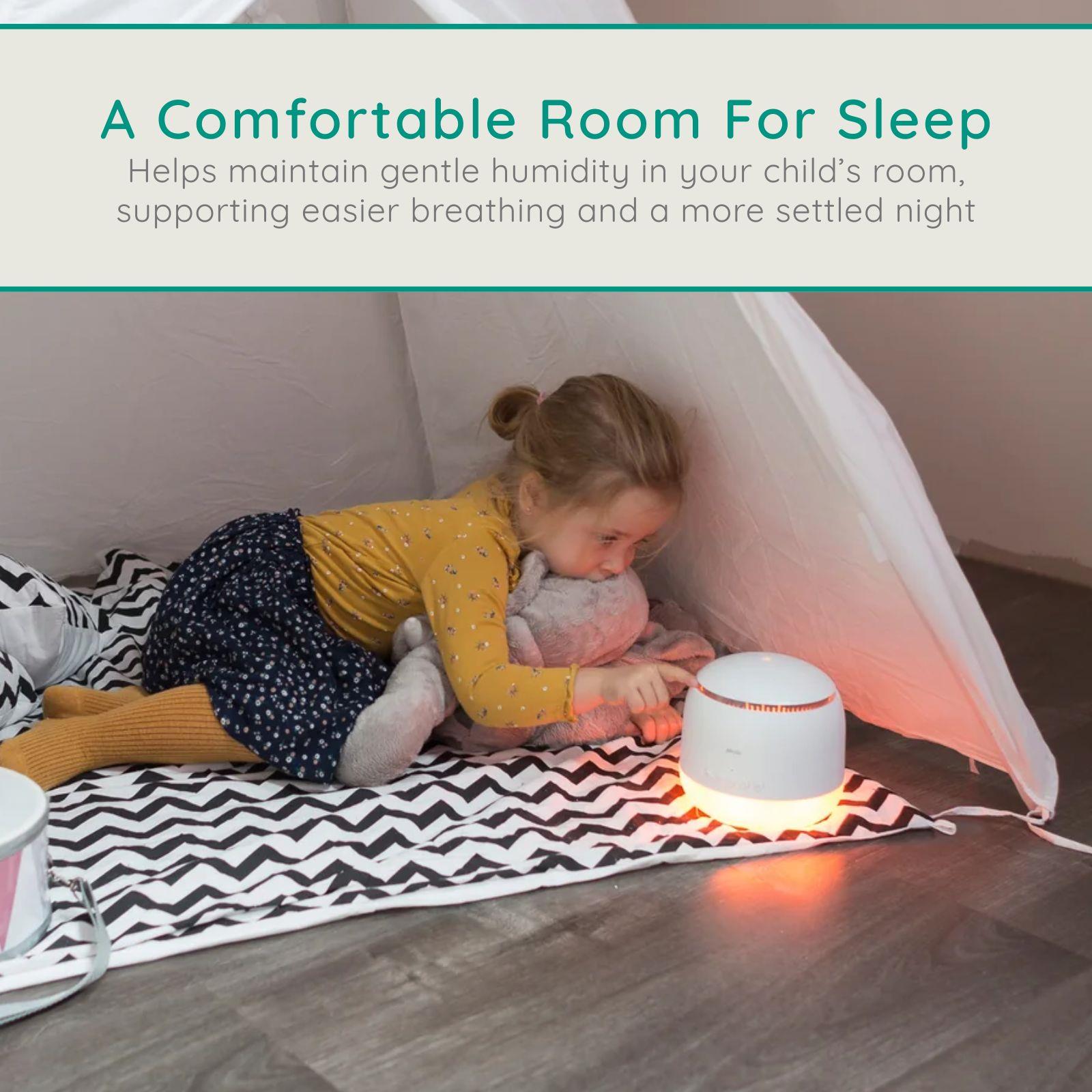 Alecto Baby Ultrasonic Aroma Diffuser, Scented Vaporizer Humidifier, Ｑuiet Diffuser With Timer Settings, Waterless Auto-Off & Night Light Projector