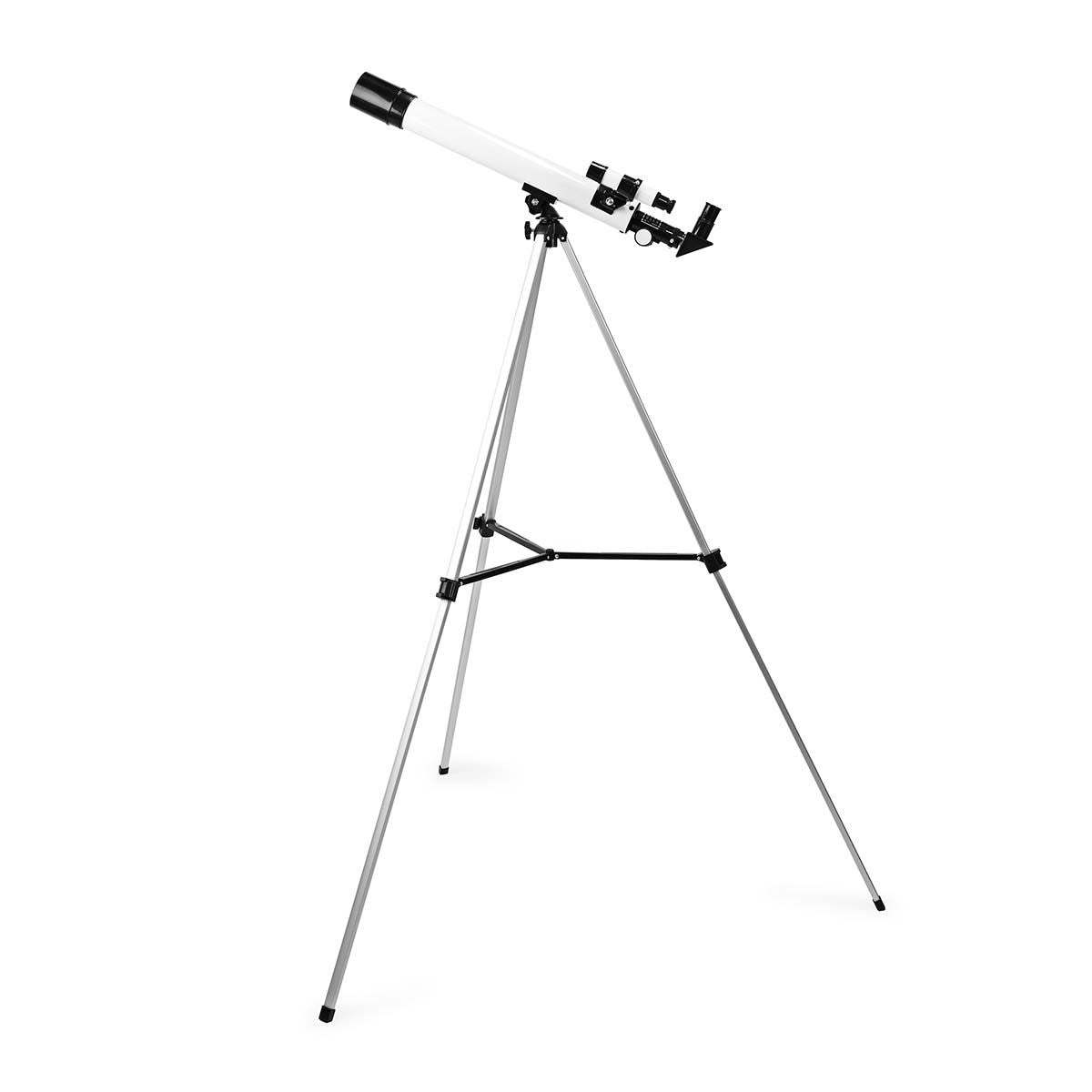 Nedis Telescope | Aperture: 50 mm | Focal length: 600 mm | Finderscope: 5 x 24 | Maximum working height: 125 cm | Tripod | Black / White