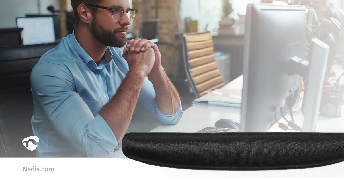 Nedis Gel Keyboard Wrist Pad | Lycra / PU | Yes
