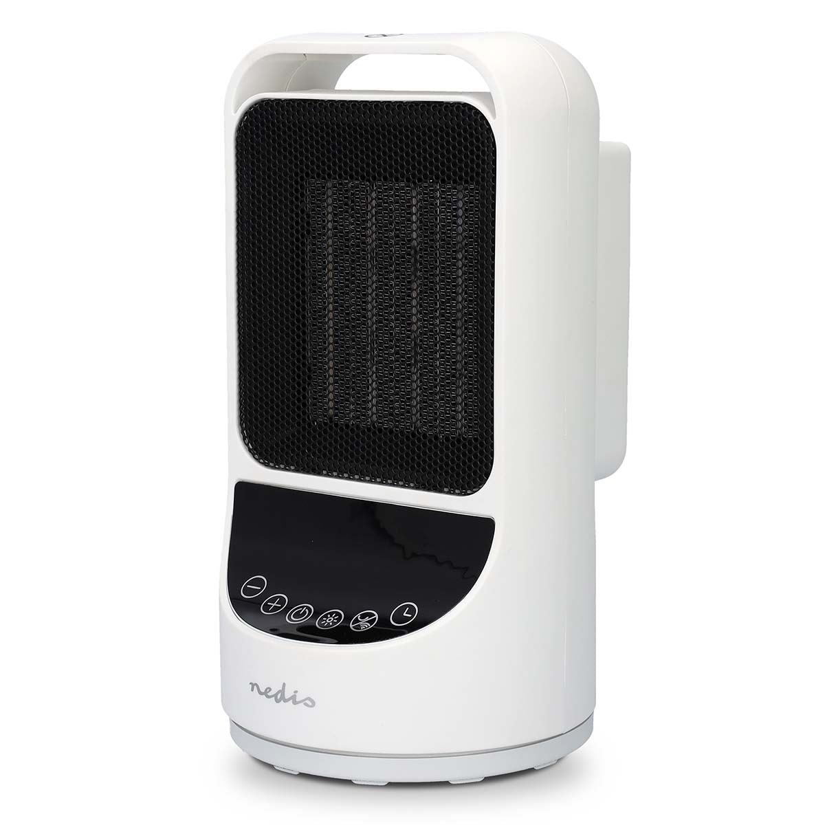 Nedis SmartLife Ceramic PTC Fan Heater | Wi-Fi | 1500 W | 2 Heat Settings | Oscillation | Display | 10 - 49 °C | Android™ / IOS | White