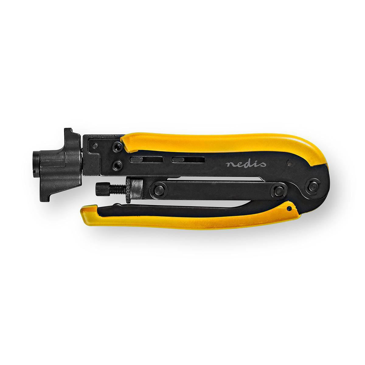 Nedis Antenna Cable Installation Tool | Crimp Plier Tool | Black / Yellow | ABS / Steel