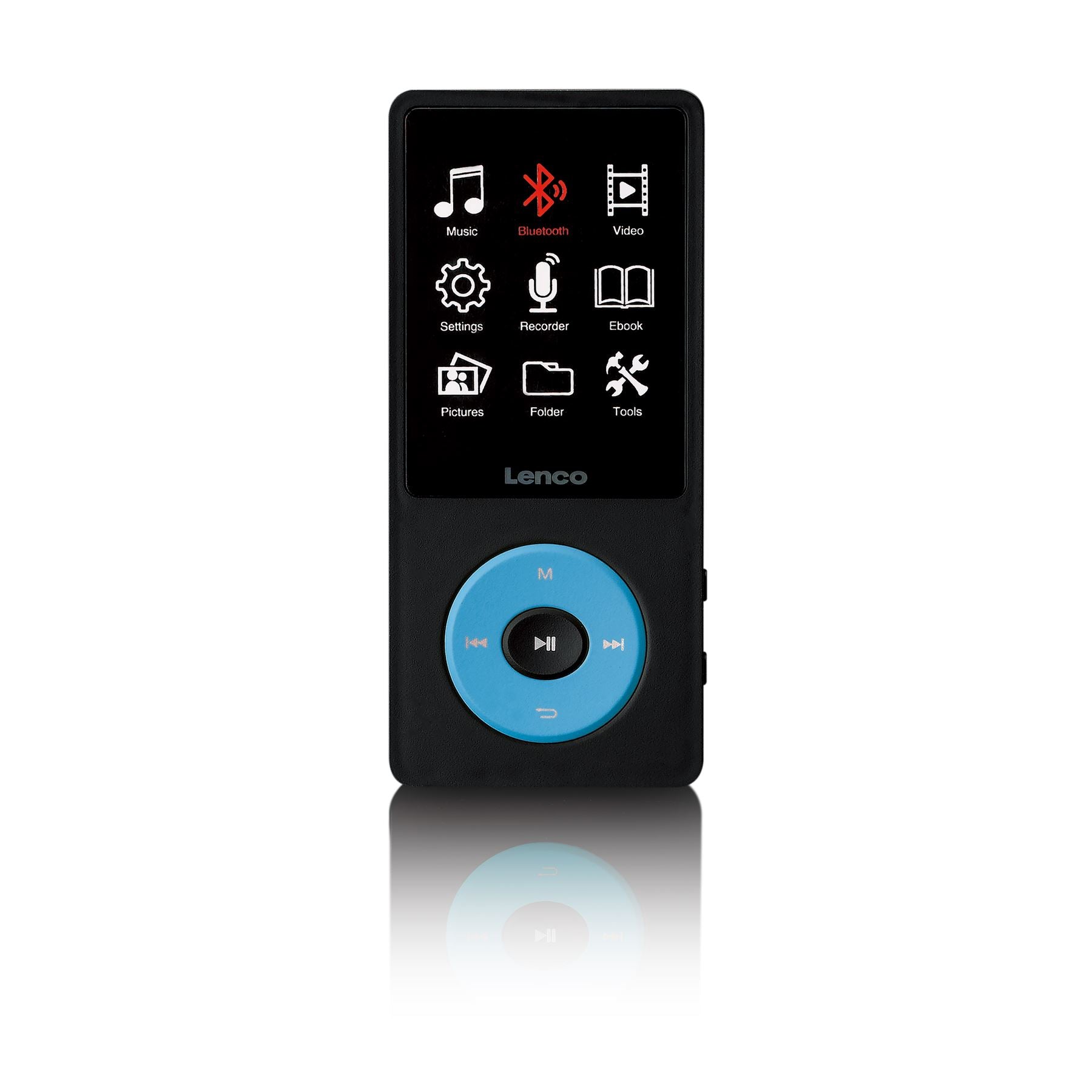 Lenco MP3/MP4 Player | Bluetooth® | 8GB | Micro SD Card Expansion | Blue