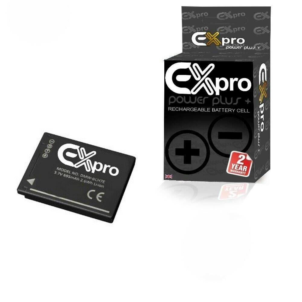 Ex-Pro DMW-BCH7E, DMWBCH7E, BCH7E, DMW BCH7E Panasonic Li-on Digital Camera Battery