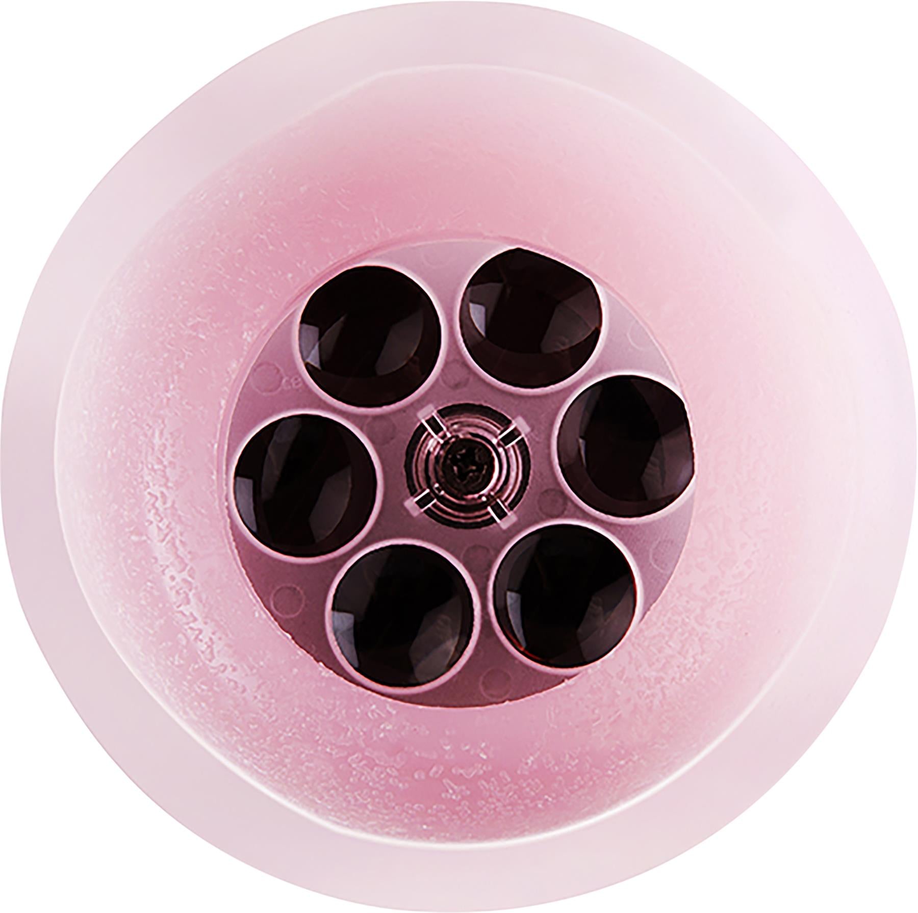 LED Artificial Flameless Candle with Pink Heart Projector Light, Dimmable Brightness and Timer