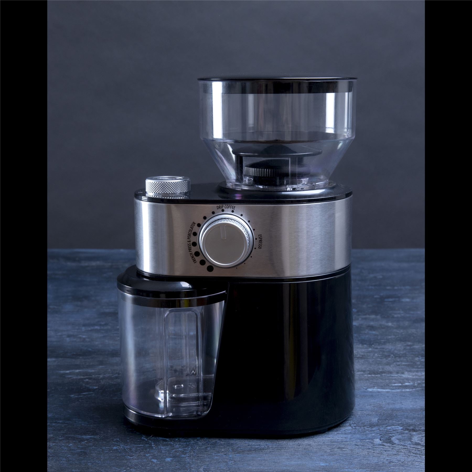 Gastronoma Barista Electric Burr Coffee Grinder - Adjustable with 12 Precise Grind Settings for 12 Cups - Professional Coffee Bean Grinder