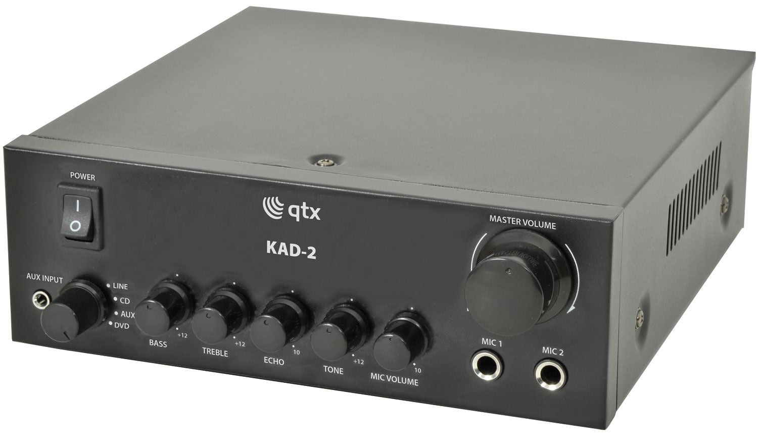 QTX KAD-2 Digital Stereo Amplifier Class D 110W 4 Ohm & 80W 8 Ohm With Echo FX