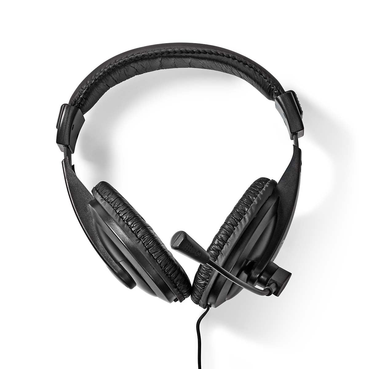Nedis PC Headset | Over-Ear | Stereo | 1x 3.5 mm / 2x 3.5 mm | Fold-Away Microphone | Black