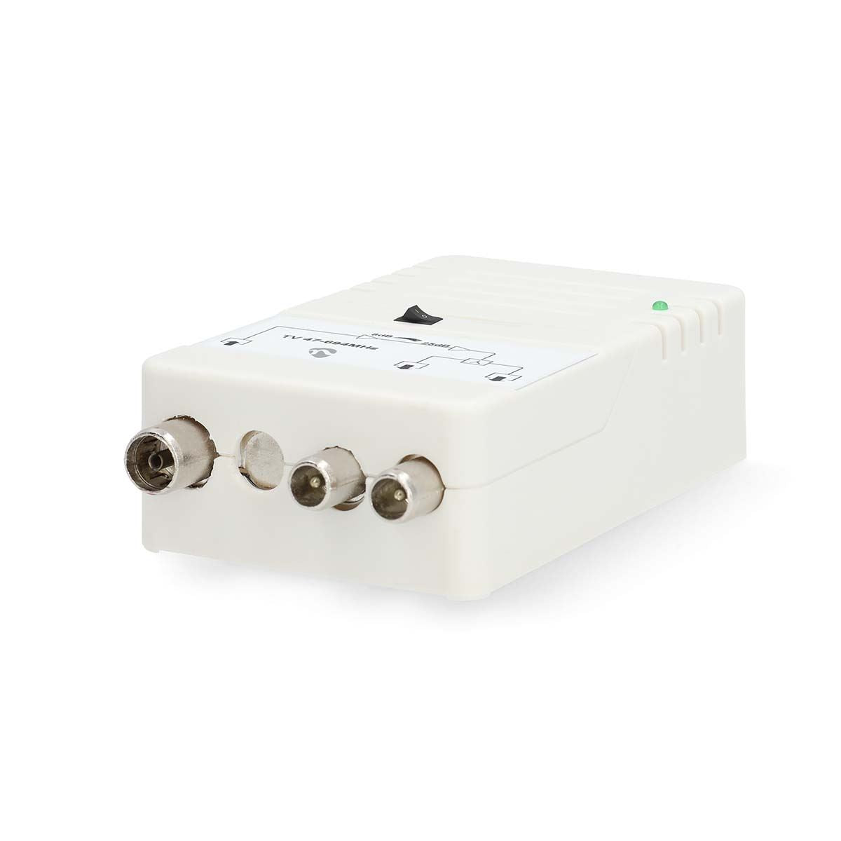 Nedis CATV Amplifier | Gain: 25 dB | 47 - 694 MHz | Number of outputs: 2 | Gain control | White