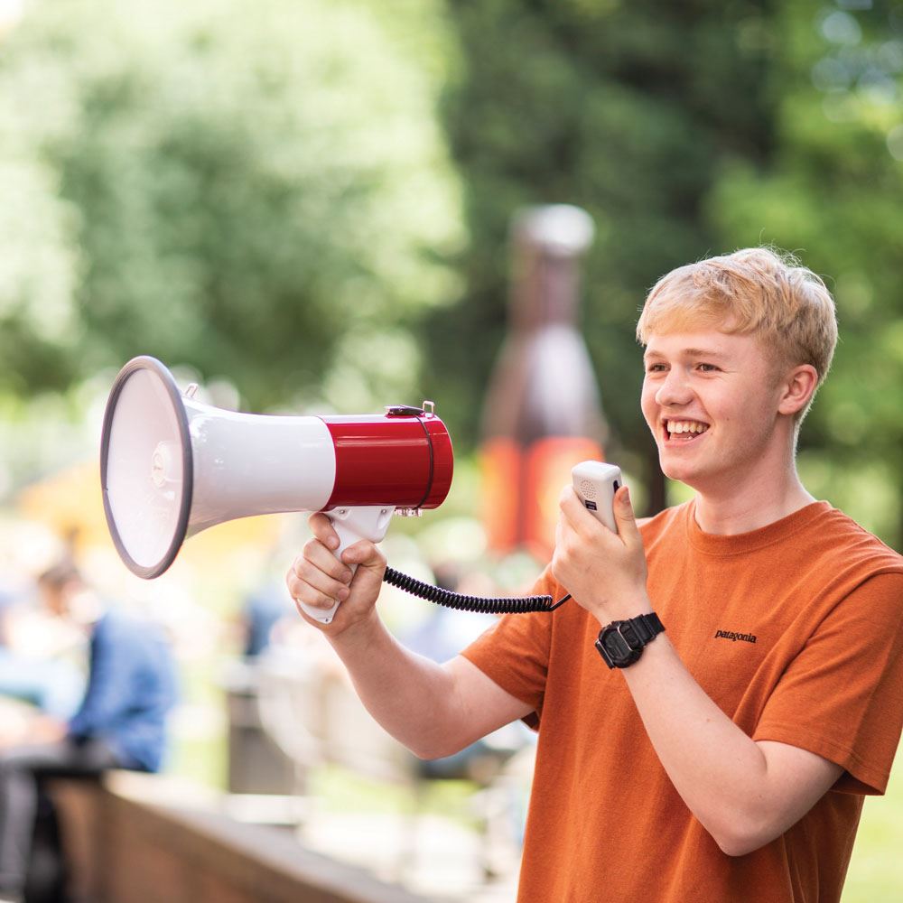 Adastra 30W Megaphone with Siren and Detachable Microphone