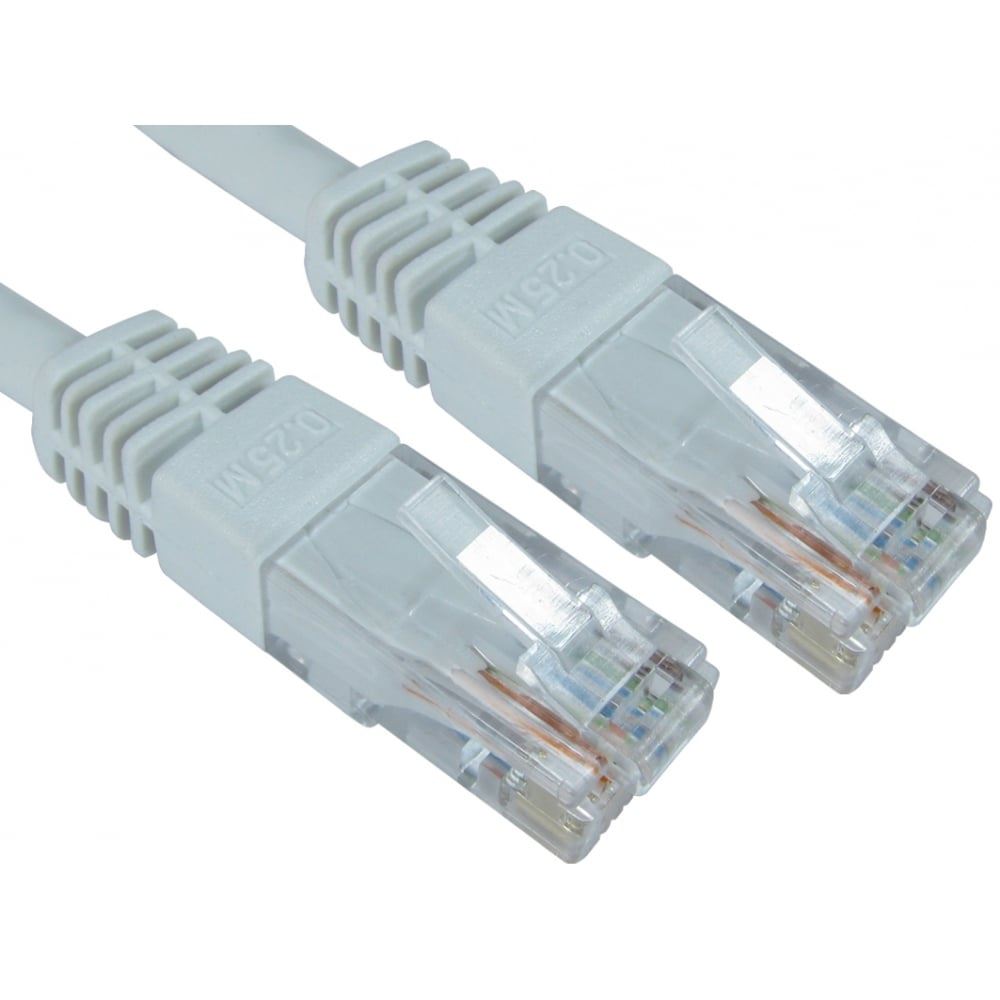 CAT6 Cable | RJ45 Male | RJ45 Male| 0.50 m | Round | LSZH | Whte