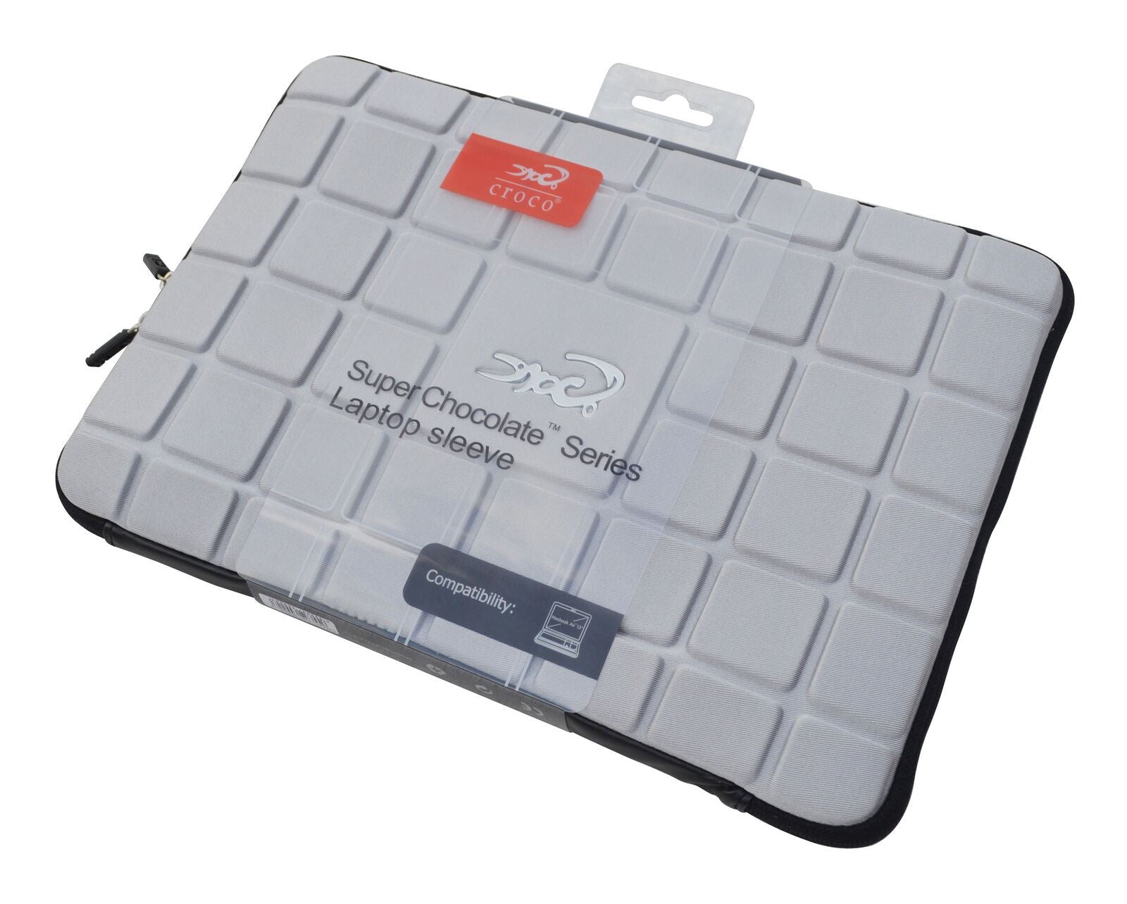 Croco 13" Inch Apple Macbook Air / Laptops Super Chocolate Carry Case Sleeve - Grey