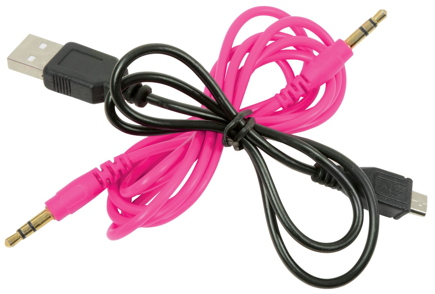 Av:link Foldable Stereo Bluetooth Headphones Wireless Headset Mic MP3 FM SD Slot Smartphone - Pink