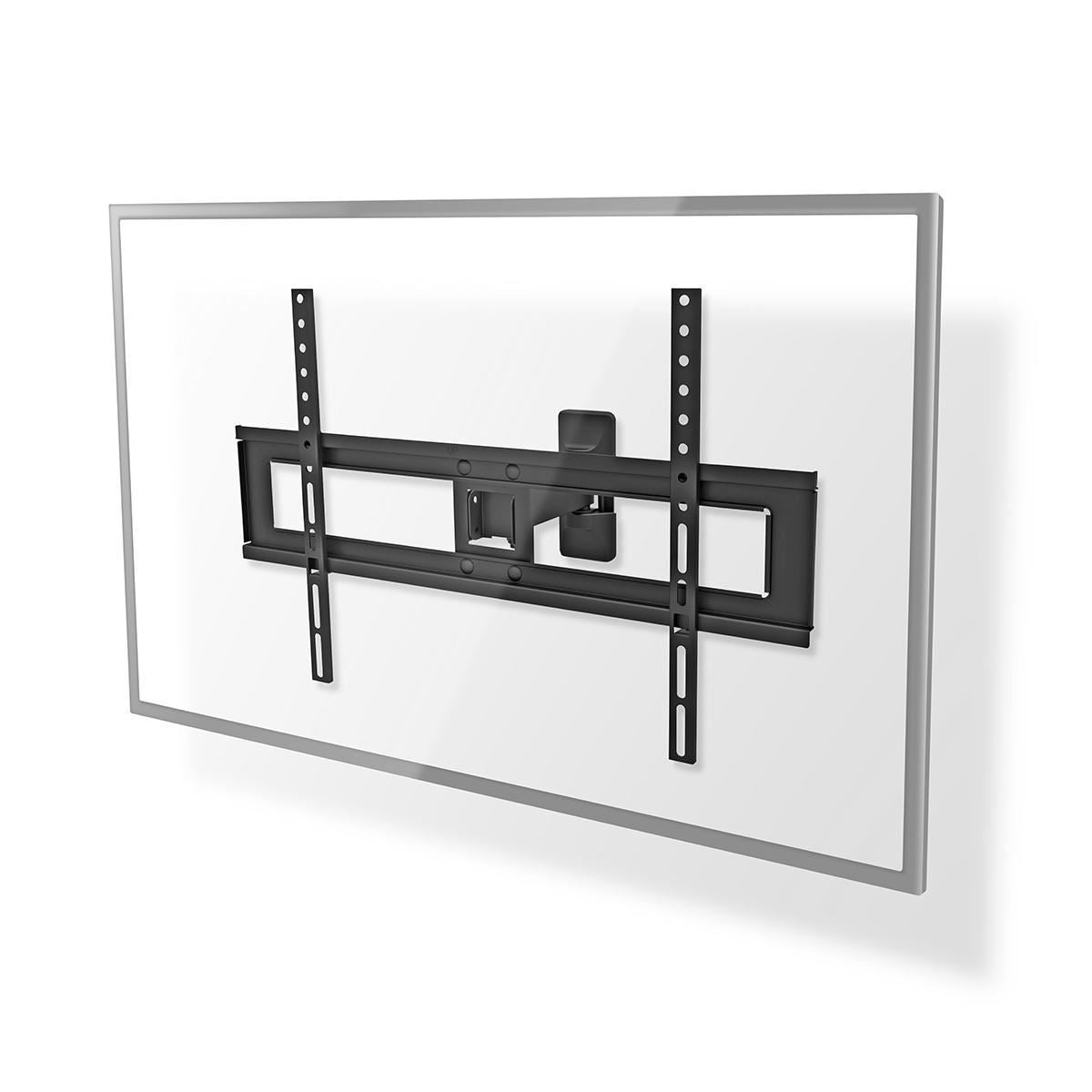 Nedis Full Motion TV Wall Mount | 37 - 70 " | Maximum supported screen weight: 35 kg | Tiltable | Rotatable | Minimum wall distance: 79 mm | Maximum wall distance: 220 mm | 2 Pivot point(s) | ABS / Steel | Black