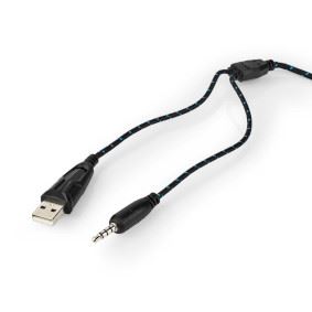 Nedis Gaming Headset | Over-Ear | Stereo | USB Type-A / 2x 3.5 mm | Fold-Away Microphone | 2.20 m | LED