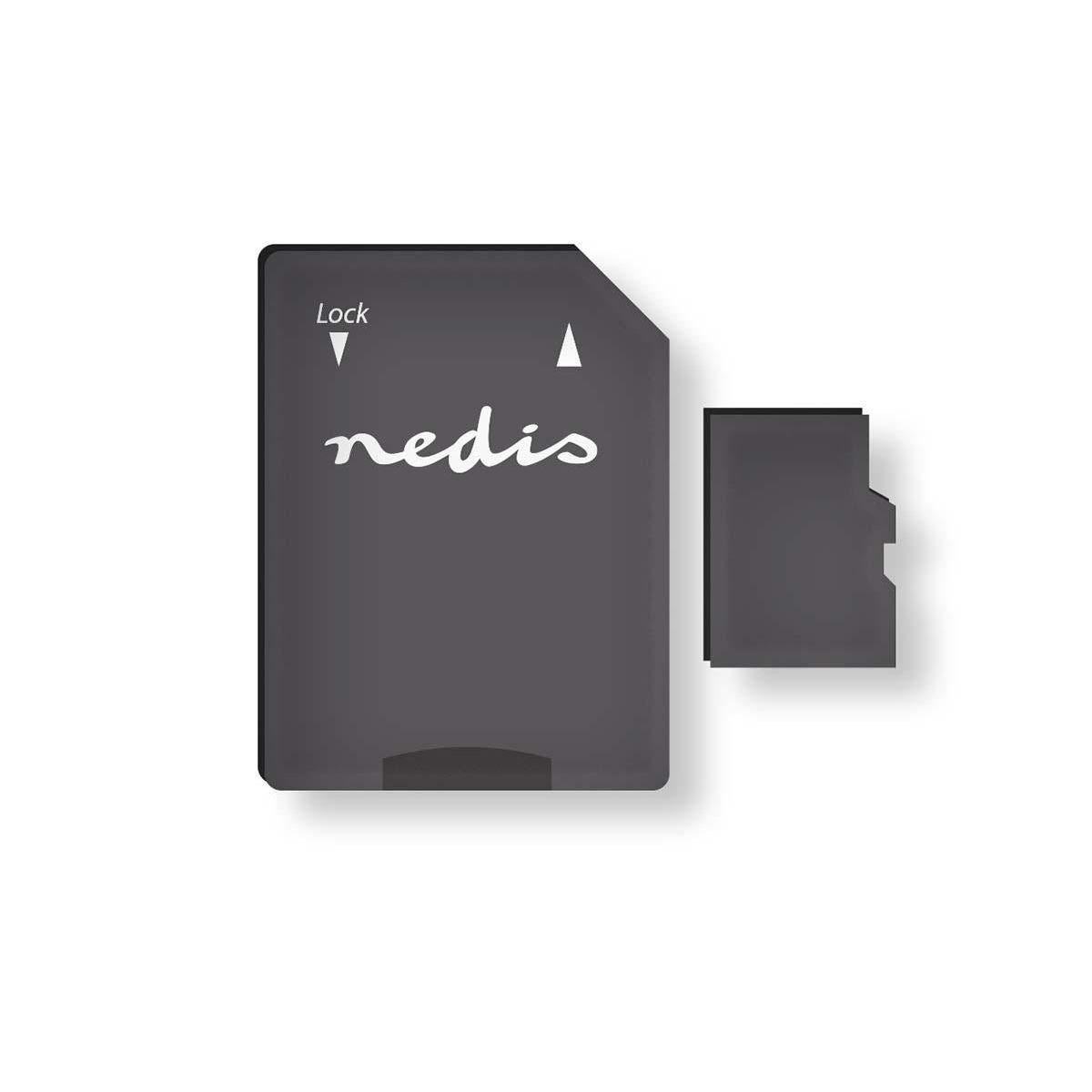 Nedis microSD Memory Card | microSDHC | 32 GB | Write speed: 90 MB/s | Read speed: 45 MB/s | UHS-I | SD adapter included