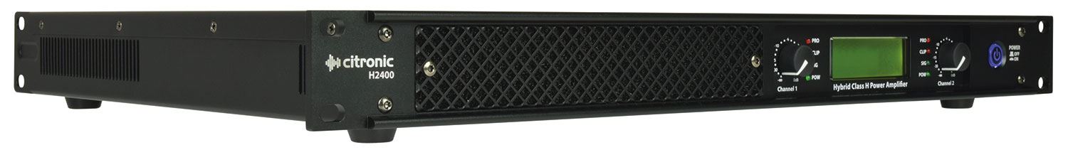 Citronic H2400 Hybrid H Class Power Amplifier 2x 1200W Rack Mount
