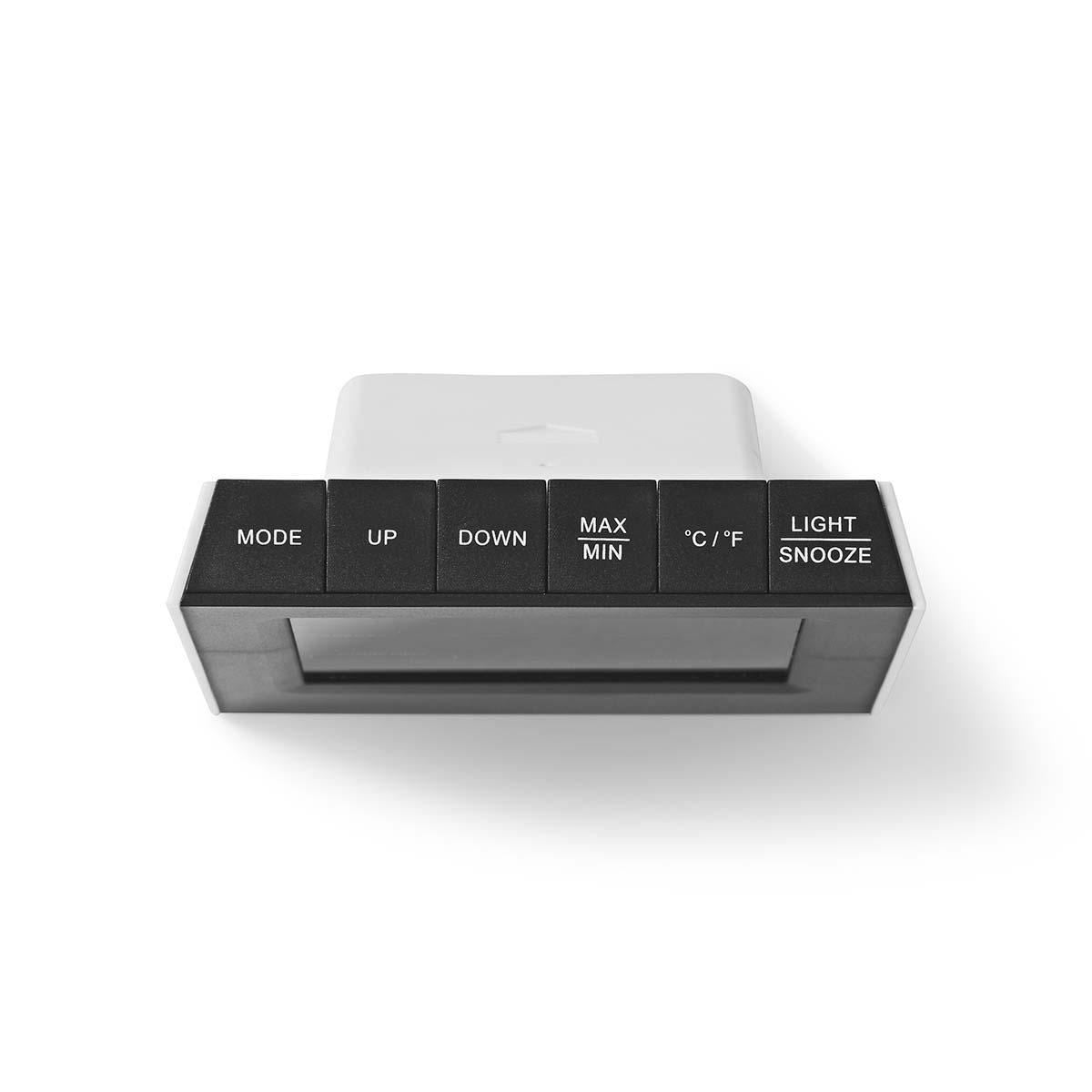 Nedis Weather Station | Indoor & Outdoor | Including wireless weather sensor | Weather forecast | Time display | LED Display | Alarm clock function