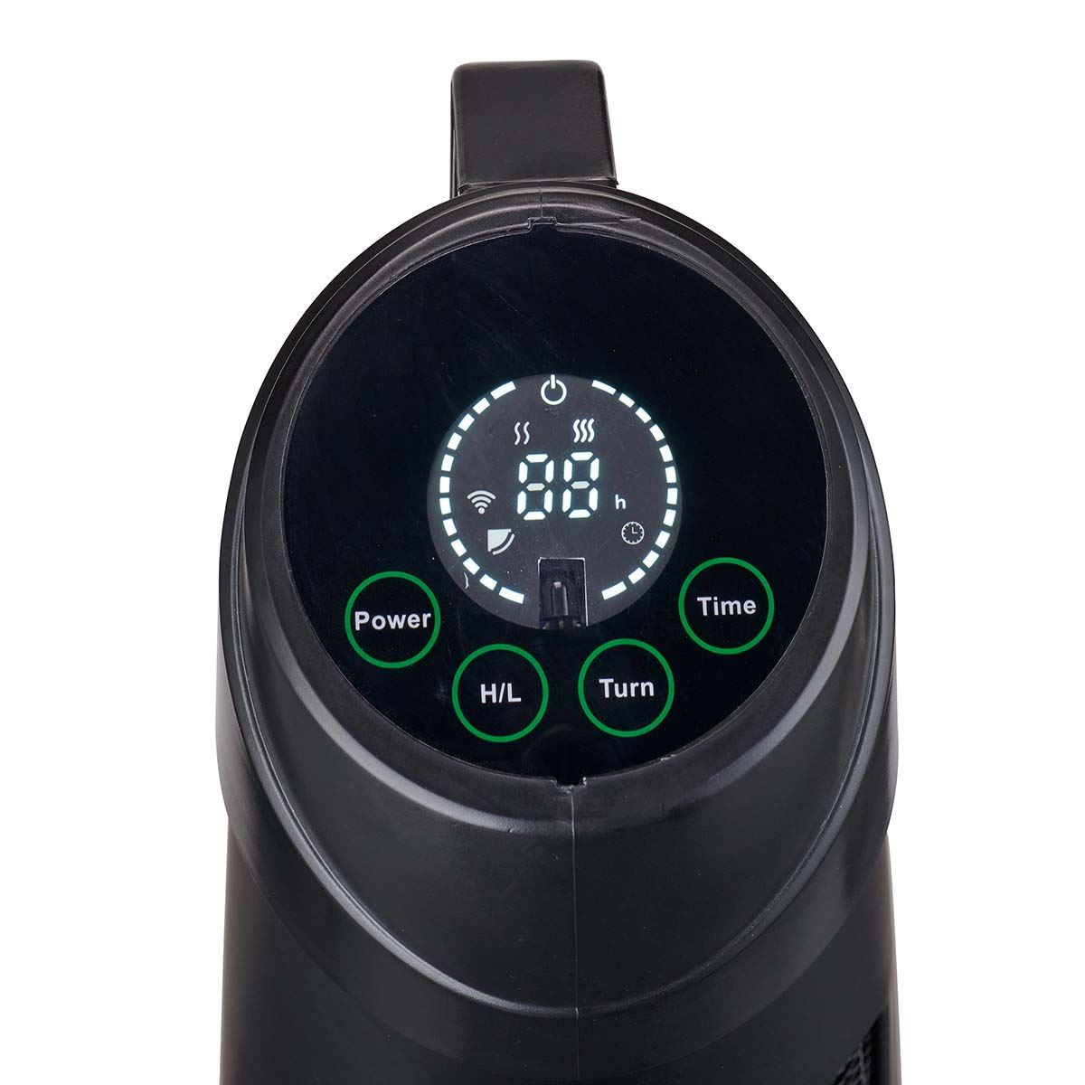 Nedis SmartLife Tower Patio Heater | Wi-Fi | 1200 W | 2 Heat Settings | Oscillation | Fall over protection | IP24 | Black