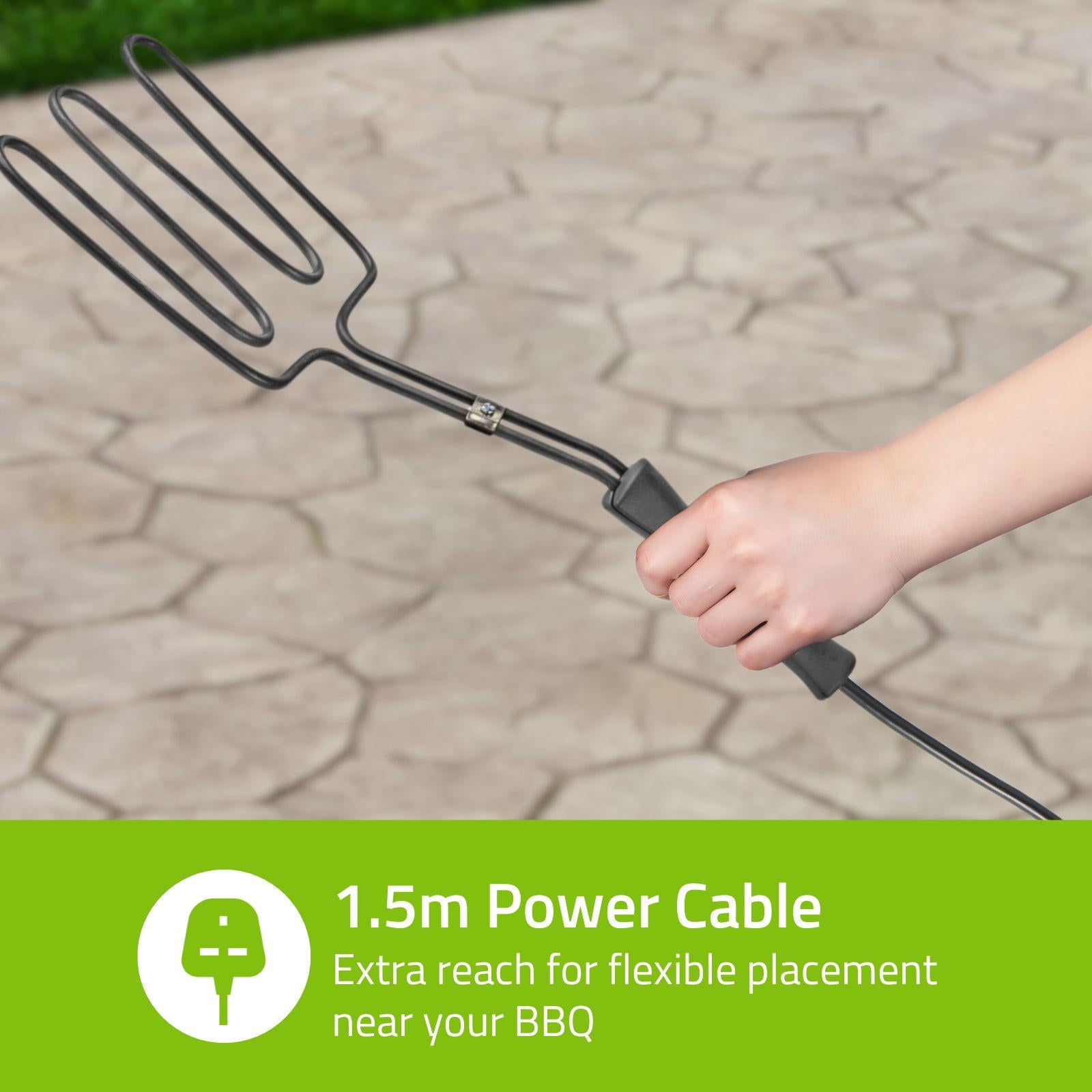 Electric BBQ Charcoal Starter Coal 800W Barbeque Smoker Pit Grill Fire Igniter