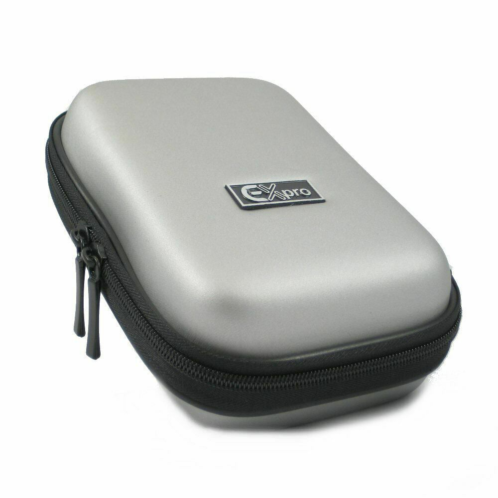 Ex-Pro Medium Hard Clam Digital Camera Case Bag - Silver