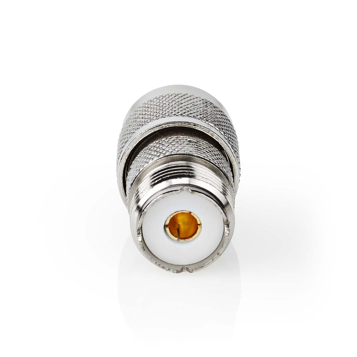 Nedis Satellite & Antenna Adapter | N Male | PL259 Female | Nickel Plated | 75 Ohm | Straight | Metal | Silver | 10 pcs | Envelope