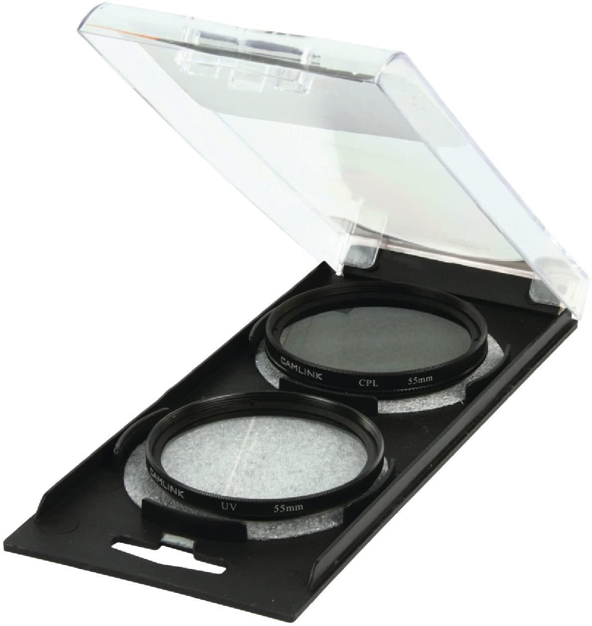 Camlink UV and CPL Camera Lense Filter Kit 55 mm CL-55UV-CPL