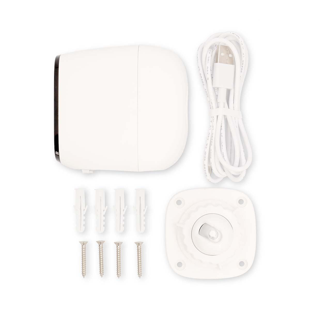 Nedis SmartLife Outdoor Camera 2K+ 4MP Quad HD Wi-Fi IP, Wireless with Spotlight, Colour Night Vision, PIR Motion Sensor, Human Detection, 2-Way Audio, 120� Wide View, IP66 Waterproof - White