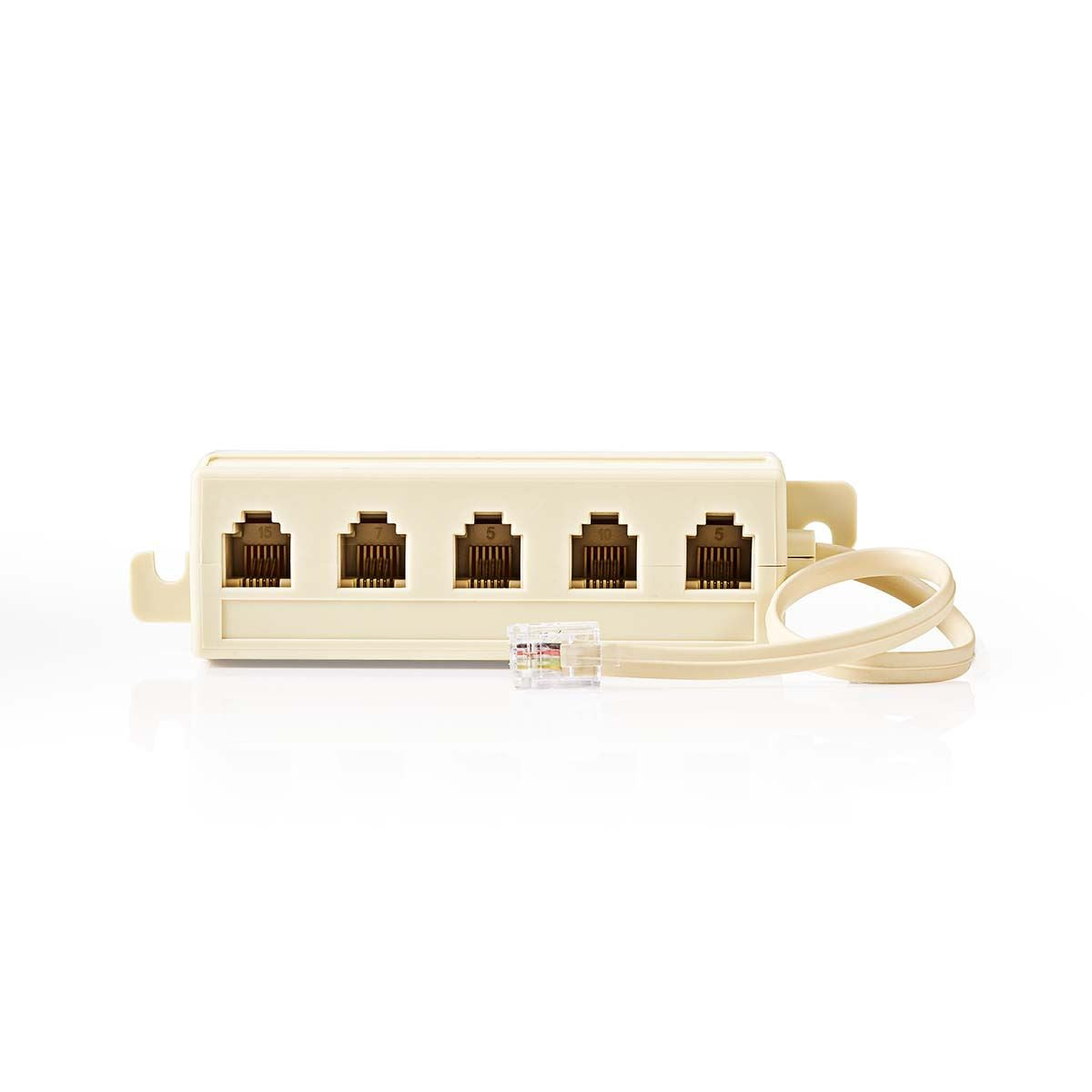 Nedis Telecom Cable ADSL RJ11 Male to 5x RJ11 Female 20cm Splitter